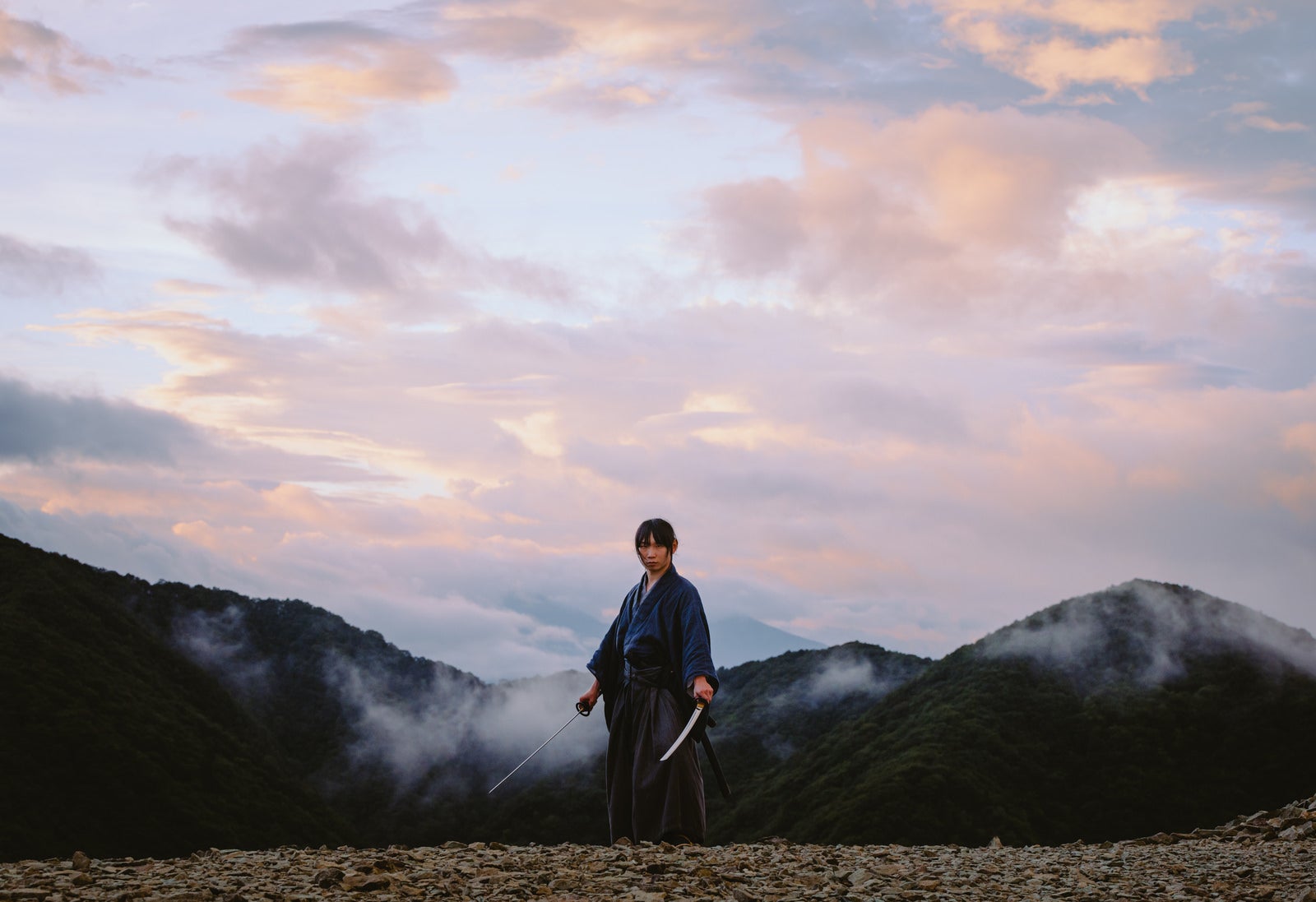 「夕暮れのサムライ」の写真［モデル：まーこ］