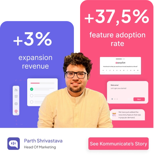 Kommunicate-increased-adoption-rate-case-study-userpilot