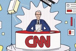 CNN Under microscope Illustration