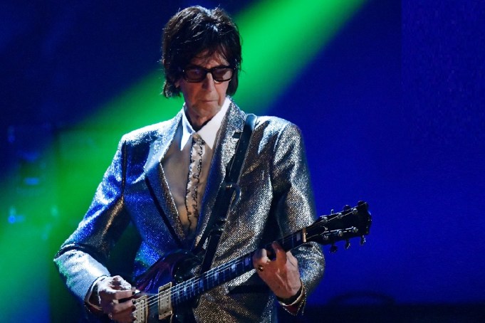 Ric Ocasek, from the Cars, performs during the Rock and Roll Hall of Fame Induction ceremony, in ClevelandMusic Rock Hall, Cleveland, USA - 14 Apr 2018