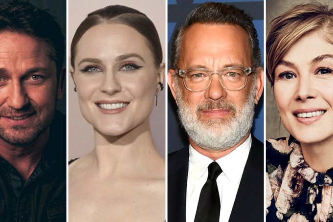 Gerard Butler, Evan Rachel Wood, Tom Hanks and Rosamund Pike