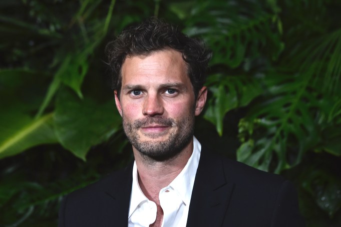 Jamie Dornan arrives at the Chanel 13th annual pre-Oscar Awards Dinner on Saturday, March 26, 2022, at the Beverly Hills Hotel in Beverly Hills, Calif. (Photo by Jordan Strauss/Invision/AP)