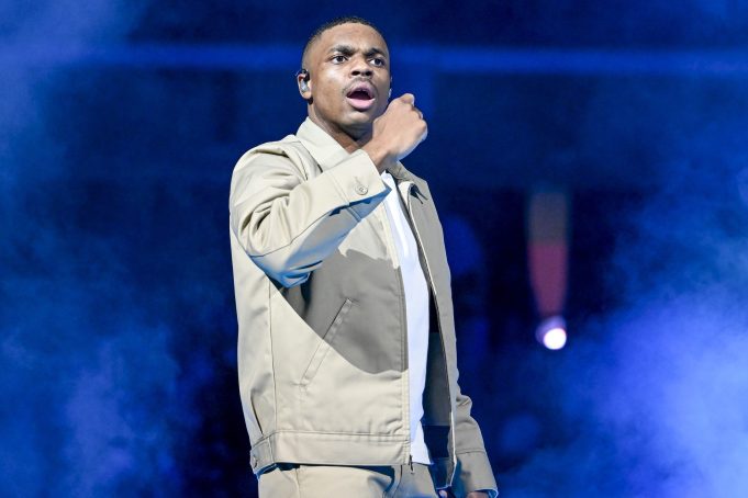 SACRAMENTO, CALIFORNIA - MARCH 02: Vince Staples performs at Golden 1 Center on March 02, 2022 in Sacramento, California. (Photo by Steve Jennings/Getty Images)