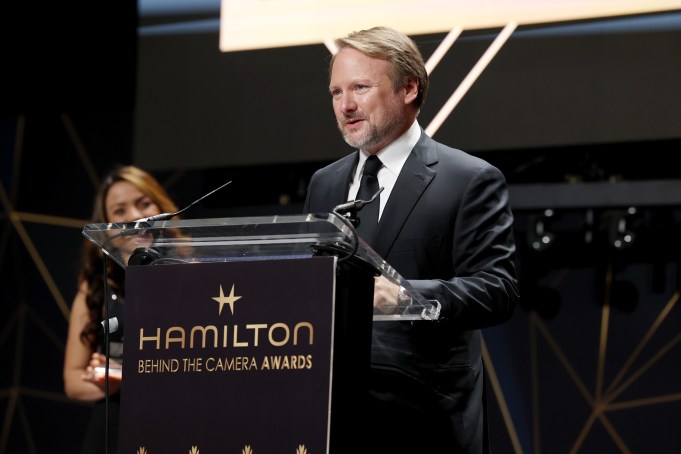 LOS ANGELES, CALIFORNIA - NOVEMBER 05: Rian Johnson accepts the Visionary Award onstage during the 12th Hamilton Behind The Camera Awards hosted by Los Angeles Confidential Magazine, The Premiere Luxury, Lifestyle Publication In Los Angeles, at Avalon Hollywood & Bardot on November 05, 2022 in Los Angeles, California. (Photo by Phillip Faraone/Getty Images for Los Angeles Confidential / Hamilton Behind the Camera)