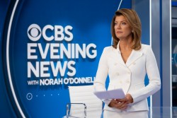 Norah O’Donnell on the new set of CBS Evening News with Norah O’Donnell in Washington, D.C., on Aug. 16, 2022. Photo: T.J. Kirkpatrick/CBS ©2022 CBS Broadcasting, Inc. All Rights Reserved.