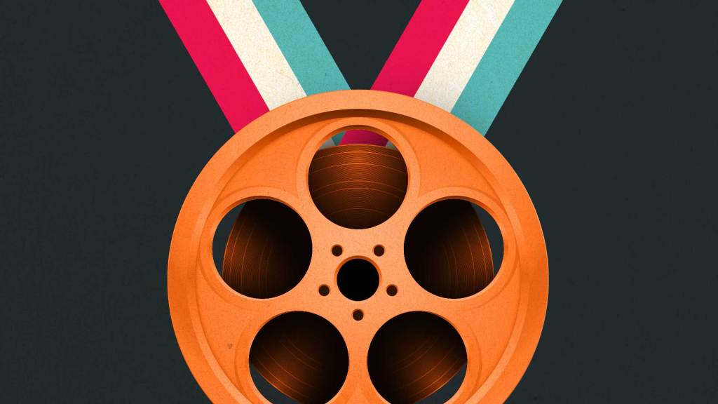 film reel as a winning medal