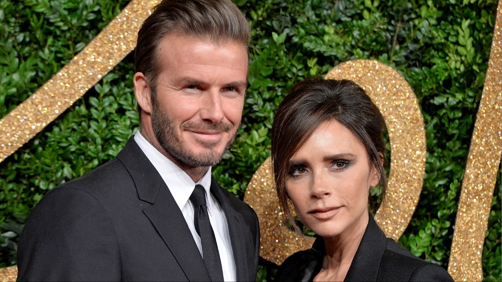 David Beckham and Victoria Beckham attend the British Fashion Awards 2015 at London Coliseum on November 23, 2015 in London, England.