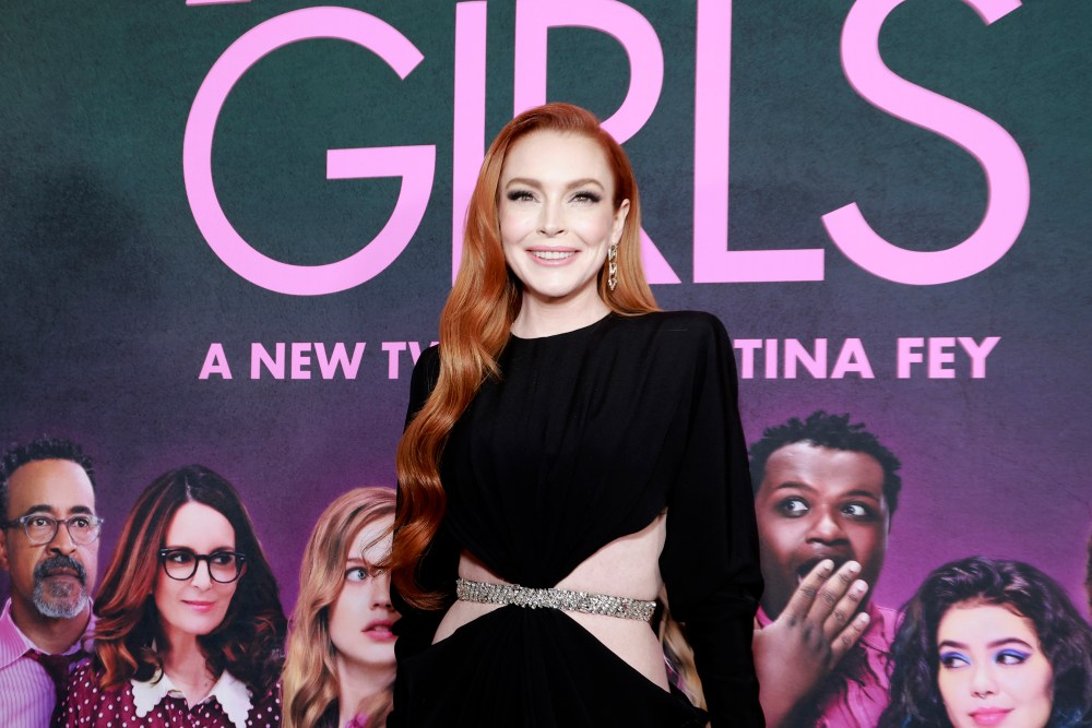 NEW YORK, NEW YORK - JANUARY 08: Lindsay Lohan attends the Global Premiere of "Mean Girls" at the AMC Lincoln Square Theater on January 08, 2024, in New York, New York. (Photo by Jason Mendez/Getty Images for Paramount Pictures)
