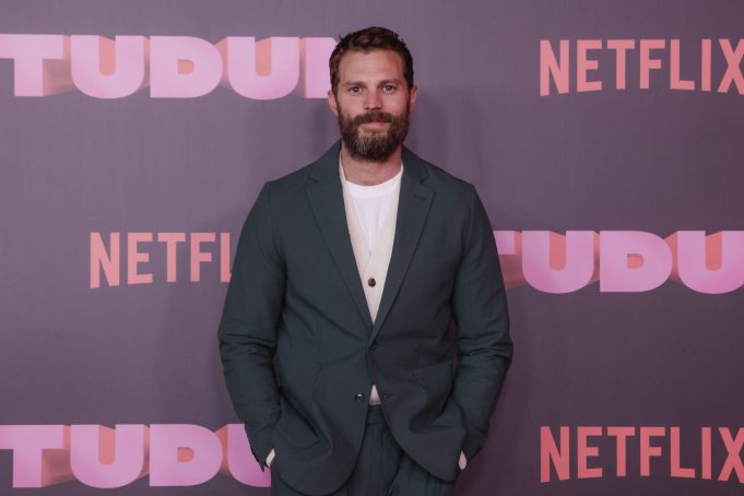 SAO PAULO, BRAZIL - JUNE 17: Jamie Dornan attends the Netflix's Tudum: A Global Fan Event 2023 at Fundação Bienal de São Paulo on June 17, 2023 in Sao Paulo, Brazil. (Photo by Alexandre Schneider/Getty Images for NETFLIX)