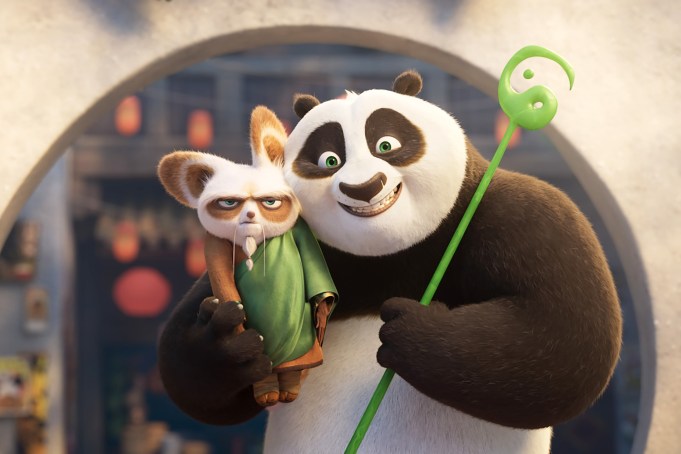 KUNG FU PANDA 4, from left: Shifu (voice: Dustin Hoffman), Po (Jack Black), 2024. © Universal Pictures / Courtesy Everett Collection