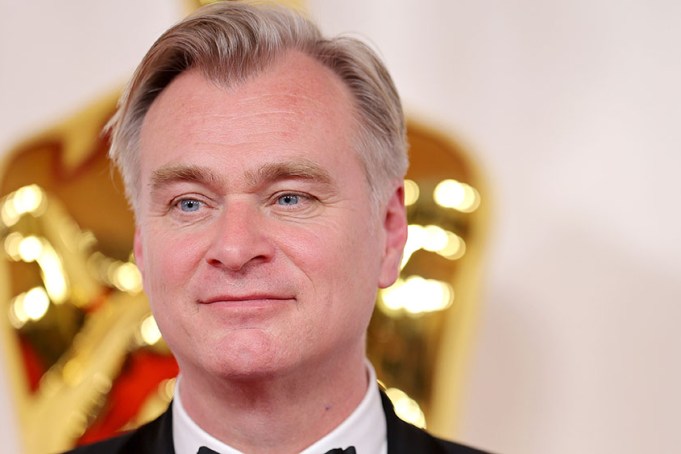 HOLLYWOOD, CALIFORNIA - MARCH 10: (L-R) Christopher Nolan and Emma Thomas attend the 96th Annual Academy Awards on March 10, 2024 in Hollywood, California. (Photo by Mike Coppola/Getty Images)