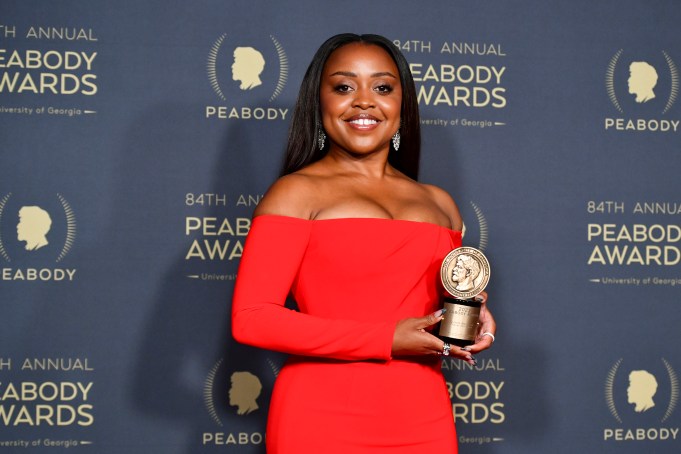 Quinta Brunson at the 84th Annual Peabody Awards held at Beverly Wilshire on June 9, 2024 in Los Angeles, California.