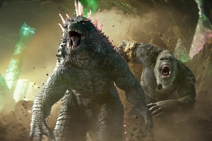 GODZILLA X KONG: THE NEW EMPIRE, from left: Godzilla, Kong, 2024. © Warner Bros. /Courtesy Everett Collection