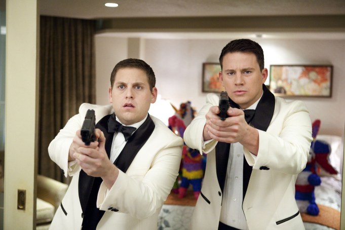 21 JUMP STREET, from left: Jonah Hill, Channing Tatum, 2012. ph: Scott Garfield/©Columbia Pictures/Courtesy Everett Collection