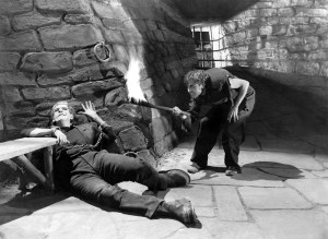 FRANKENSTEIN, from left, Boris Karloff, Dwight Frye, 1931