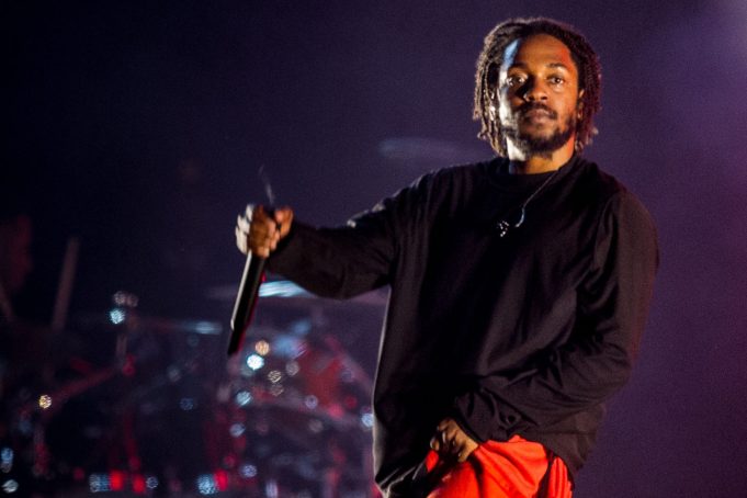 BUENOS AIRES, ARGENTINA - MARCH 31:    Kendrick Lamar performs during the third day of Lollapalooza Buenos Aires 2019 at Hipodromo de San Isidro on March 31, 2019 in Buenos Aires, Argentina. (Photo by Santiago Bluguermann/Getty Images)