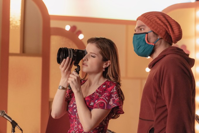 Woman of the Hour. (L-R) Director Anna Kendrick and director of photography Zach Kuperstein on the set of Woman of the Hour. Cr. Leah Gallo/Netflix © 2024.