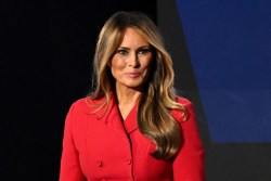 MILWAUKEE, WISCONSIN - JULY 18: Former first lady Melania Trump arrives on the fourth day of the Republican National Convention at the Fiserv Forum on July 18, 2024 in Milwaukee, Wisconsin. Delegates, politicians, and the Republican faithful are in Milwaukee for the annual convention, concluding with former President Donald Trump accepting his party's presidential nomination. The RNC takes place from July 15-18. (Photo by Leon Neal/Getty Images)