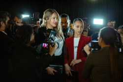 Emilia Pérez. (Featured L-R) Karla Sofía Gascón as Emilia Pérez and Zoe Saldaña as Rita Moro Castro in Emilia Pérez. Cr. PAGE 114 - WHY NOT PRODUCTIONS - PATHÉ FILMS - FRANCE 2 CINÉMA.