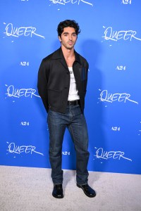 Taylor Zakhar Perez at the Los Angeles premiere of “Queer” at the DGA Theater on November 13, 2024 in Los Angeles, California.