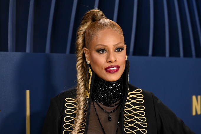 Laverne Cox at the 30th Annual Screen Actors Guild Awards held at the Shrine Auditorium and Expo Hall on February 24, 2024 in Los Angeles, California. (Photo by Gilbert Flores/Variety via Getty Images)