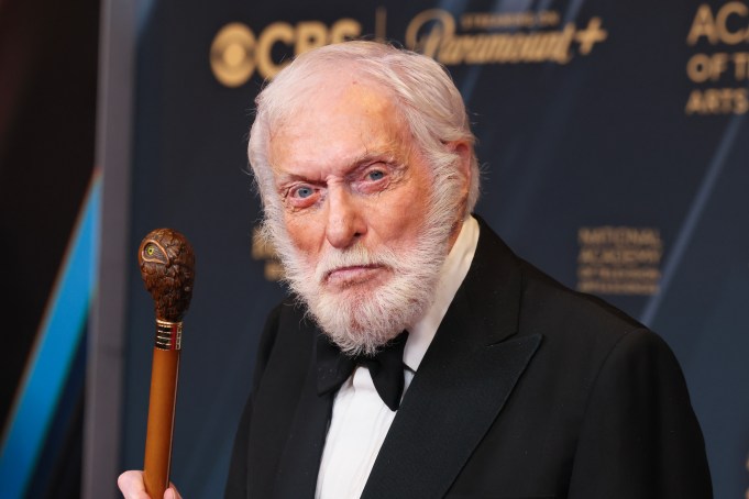 LOS ANGELES, CALIFORNIA - JUNE 07: Dick Van Dyke, winner, poses at the 51st annual Daytime Emmys Awards at The Westin Bonaventure Hotel & Suites, Los Angeles on June 07, 2024 in Los Angeles, California. (Photo by Rodin Eckenroth/Getty Images)