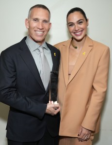 Ynon Kreiz, left, and Gal Gadot attend The 36th ISRAEL FILM FESTIVAL in Los Angeles Gala Opening Night and Premiere Screening at Saban Theater, on Wednesday, Nov 13th, 2024 in Los Angeles.