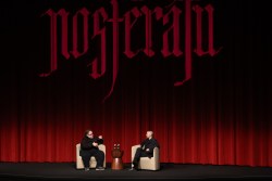 LOS ANGELES, CALIFORNIA - NOVEMBER 07: Guillermo del Toro and Robert Eggers seen at a Special Screening of Focus Features' "Nosferatu" at Directors Guild Of America on November 07, 2024 in Los Angeles, California. (Photo by Eric Charbonneau/Focus Features via Getty Images)