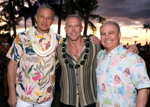 KAPOLEI, HAWAII - NOVEMBER 21: (L-R) Bob Iger, CEO, The Walt Disney Company, Paul Roeder, SVP Global Communications, The Walt Disney Studios and Alan Bergman, Co-Chairman, Disney Entertainment attend the World Premiere of Walt Disney Animation Studios' "Moana 2" in Kapolei, Hawaii on November 21, 2024. (Photo by Rodin Eckenroth/Getty Images for Disney)