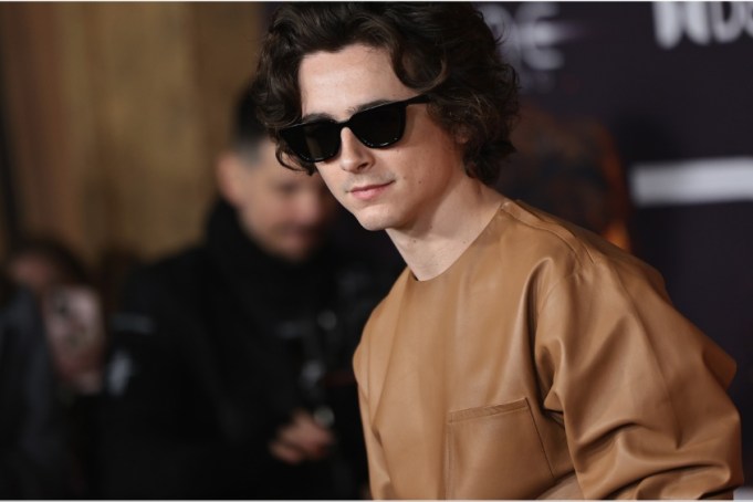 Timothée Chalamet attends the "Dune: Part Two" premiere at Lincoln Center on February 25, 2024 in New York City