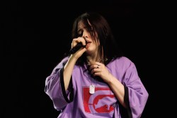 Billie Eilish at the Billie Eilish "Hit Me Hard and Soft" Tour at Kia Forum on December 17, 2024 in Inglewood, California.