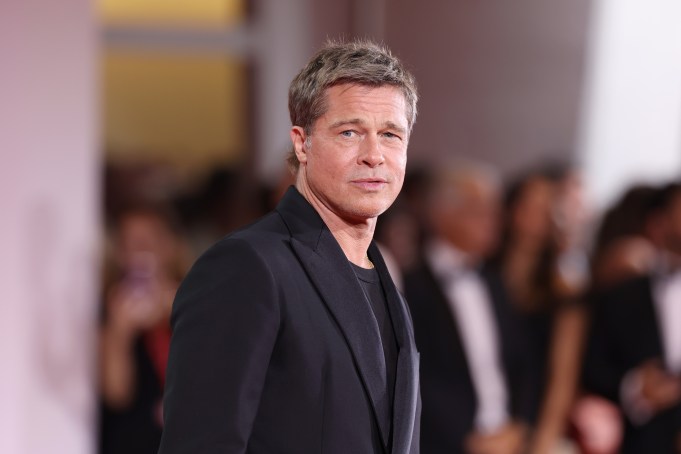 VENICE, ITALY - SEPTEMBER 01: Brad Pitt attends the "Wolfs" red carpet during the 81st Venice International Film Festival on September 01, 2024 in Venice, Italy. (Photo by Annalisa Ranzoni/Getty Images)