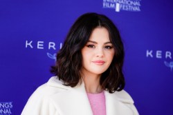 PALM SPRINGS, CALIFORNIA - JANUARY 04: Selena Gomez attends 36th Annual Palm Springs International Film Festival "Emilia Pérez" Talking Pictures Presented By Kering "Women In Motion" at Annenberg Theater on January 04, 2025 in Palm Springs, California. (Photo by Presley Ann/Getty Images for Palm Springs International Film Society)