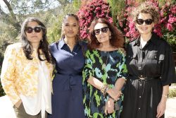 LOS ANGELES, CALIFORNIA - FEBRUARY 26: (L-R) Sharmeen Obaid-Chinoy, Ava DuVernay, Diane von Fürstenberg and Donna Langley, Chairman, NBCUniversal Studios & Entertainment attend the 97th Academy Awards Luncheon for Female Nominees hosted by Diane von Furstenberg on February 26, 2025 in Los Angeles, California.  (Photo by Monica Schipper/Getty Images for DVF)