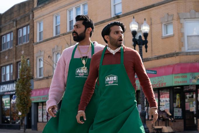 DELI BOYS - “First Look” - When their convenience store-magnate father suddenly dies, a pair of pampered Pakistani American brothers lose everything and are forced to reckon with their Baba’s secret life of crime as they attempt to take up his mantle in the underworld. (Disney/Elizabeth Sisson) SAAGAR SHAIKH, ASIF ALI