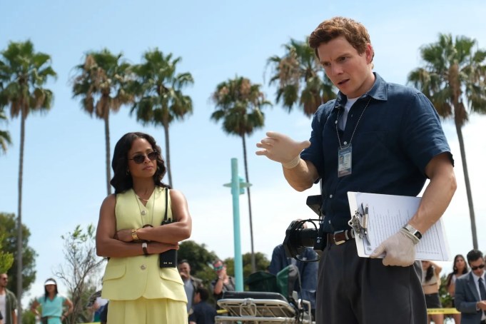 Christina Milian, left, and Patrick Gibson in “Dexter: Original Sin."