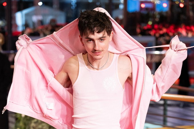 BERLIN, GERMANY - FEBRUARY 14: Timothée Chalamet attends the "A Complete Unknown" premiere during the 75th Berlinale International Film Festival Berlin at Berlinale Palast on February 14, 2025 in Berlin, Germany. (Photo by Andreas Rentz/Getty Images)