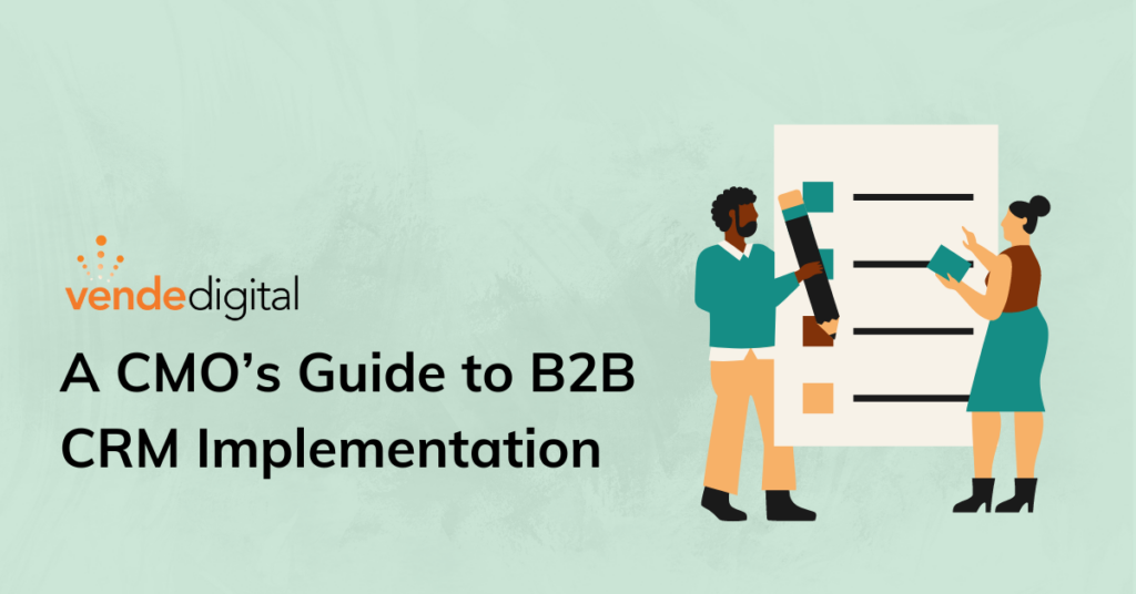 People holding a checklist | A CMO's Guide to B2B CRM Implementation | VD