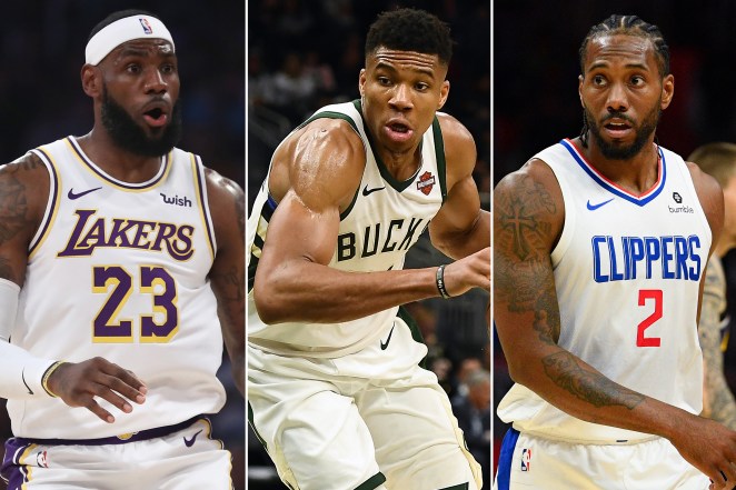 LeBron James, Giannis Antetokounmpo and Kawhi Leonard lead the Lakers, Bucks and Clippers into the 2019-20 NBA season.