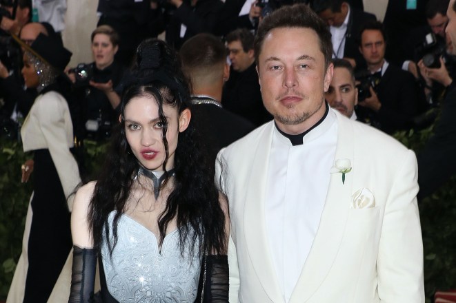 Musician Grimes and Elon Musk