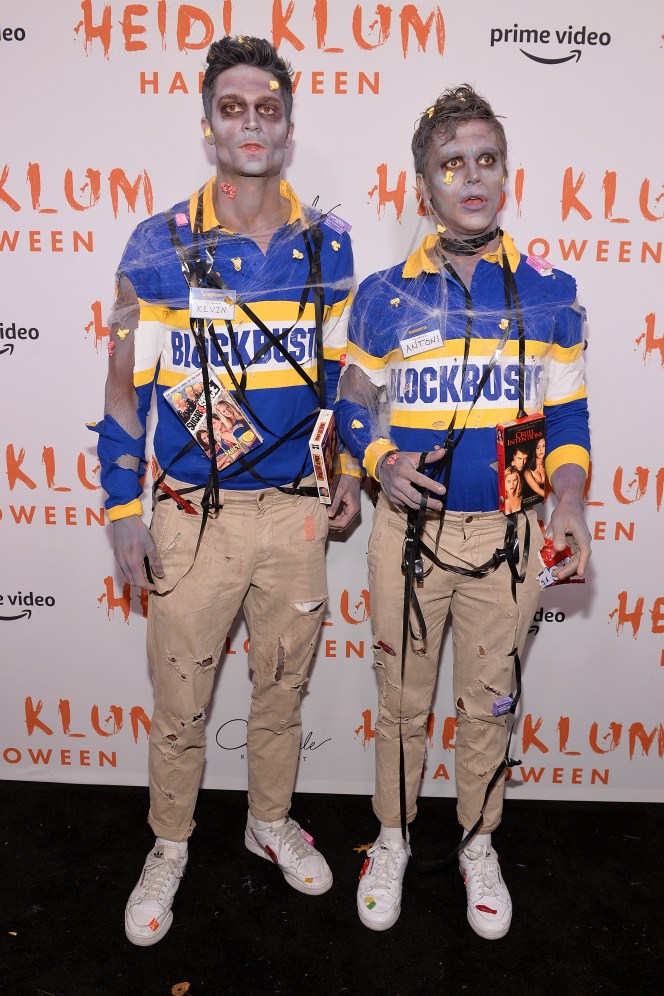 Antoni Porowski and boyfriend Kevin Harrington at Heidi Klum's Halloween