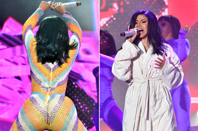 Cardi B has a wardrobe malfunction at Bonnaroo 2019