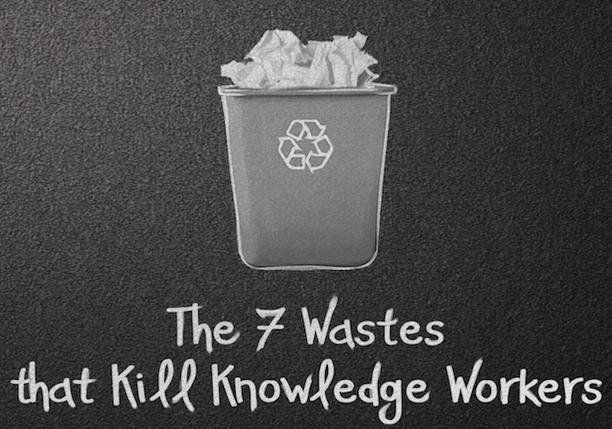 The 7 Wastes that Cripple Knowledge Workers (Video)