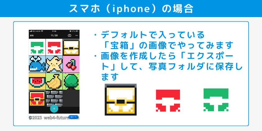 8bit painter説明（スマホ）