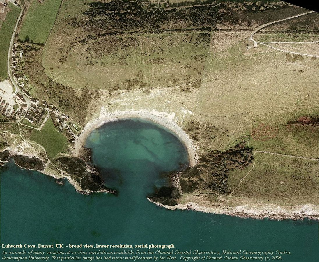 Lulworth Cove, Dorset, courtesy of the Channel Coastal Observatory, National Oceanography Centre, Southampton University