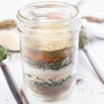 vegetable broth powder in a glass jar