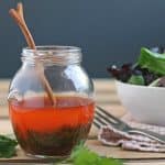 moroccan vinaigrette in a glass jar