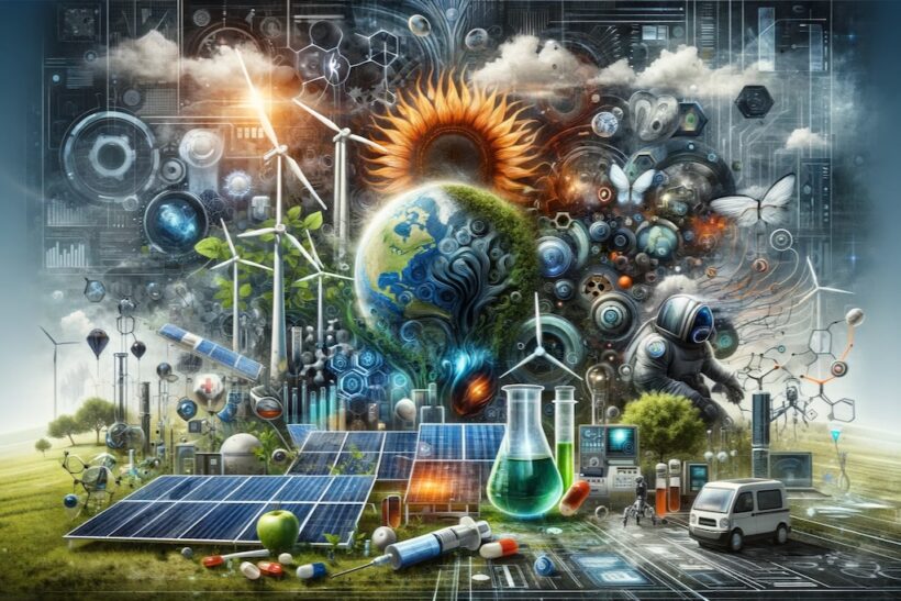 Conceptual image of science research supported byTom Kalili Renaissance Philanthropy