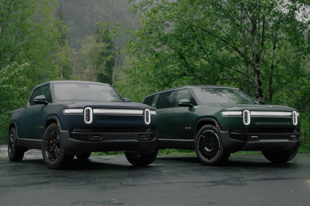 Rivian RT1 pickup and RS1 SUV