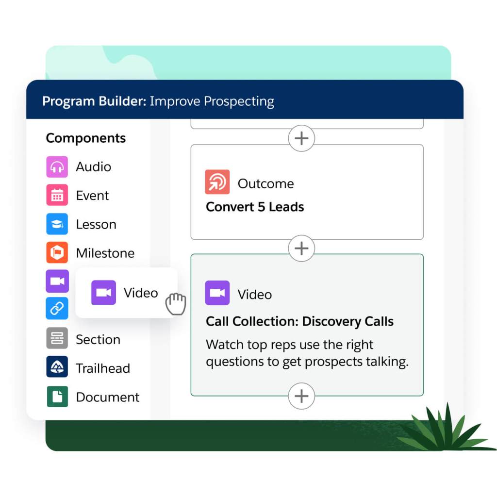 A window shows templates for sales programs with the ability to create a new one. 